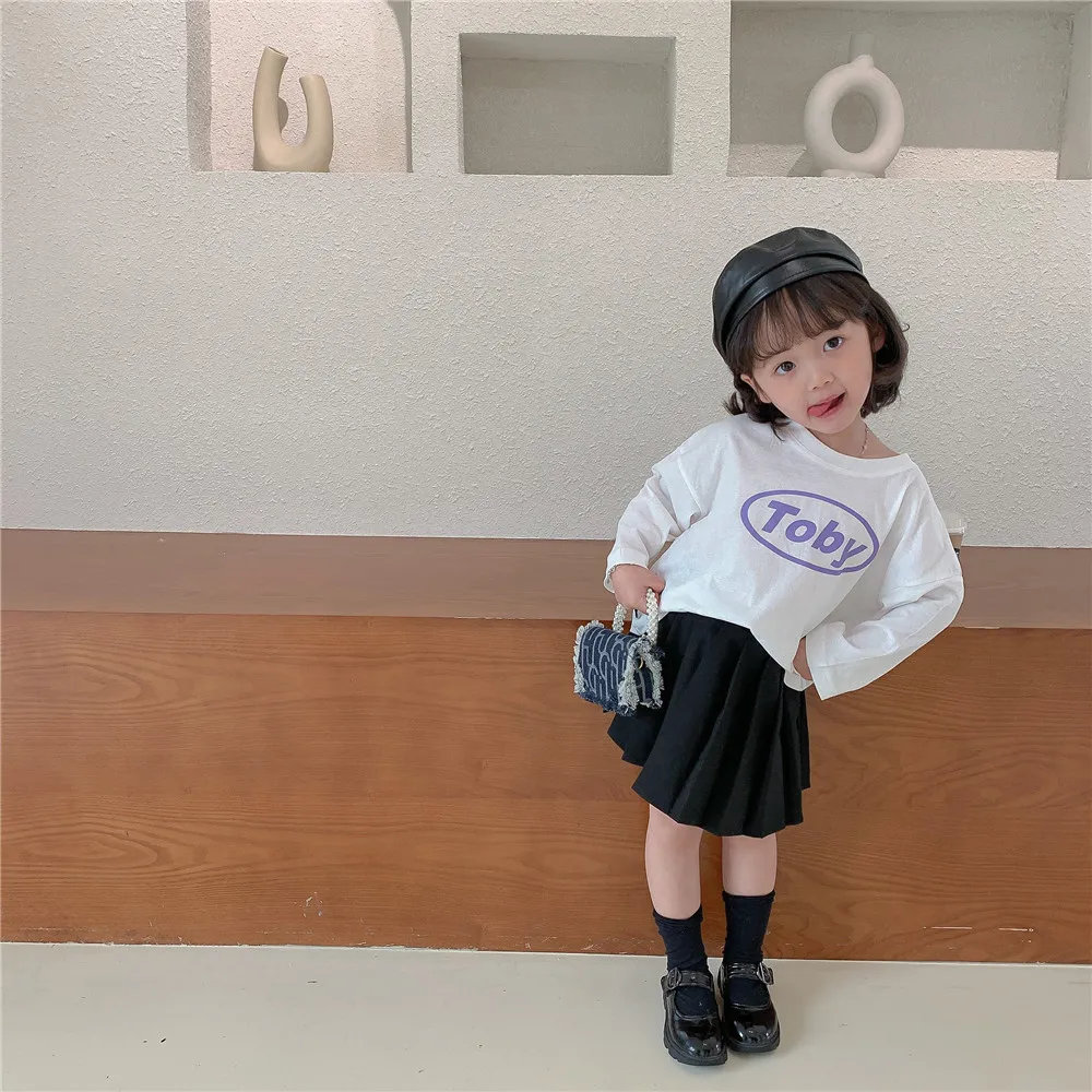 Новинка лета 2022 одежда для маленьких девочек детское Брендовое платье школьная