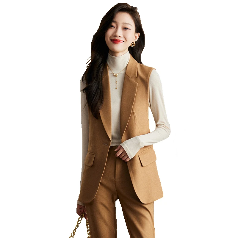 

Chic and Elegant Blazer Vest Pants Set 2023 Spring Fashion Office Ladies Women Outfits Pants and Jacket Suit Sets Clothing