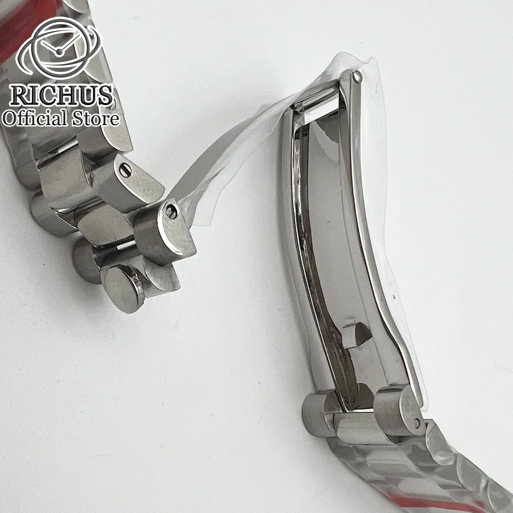 RICHUS 20 мм ремешок для часов серебро золото розовое президента замена твердая