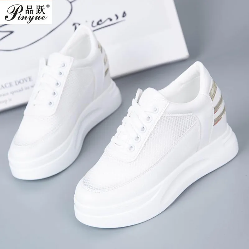 Women Platform Mesh Shoes Wedges Heels Casual Shoes Woman 8 