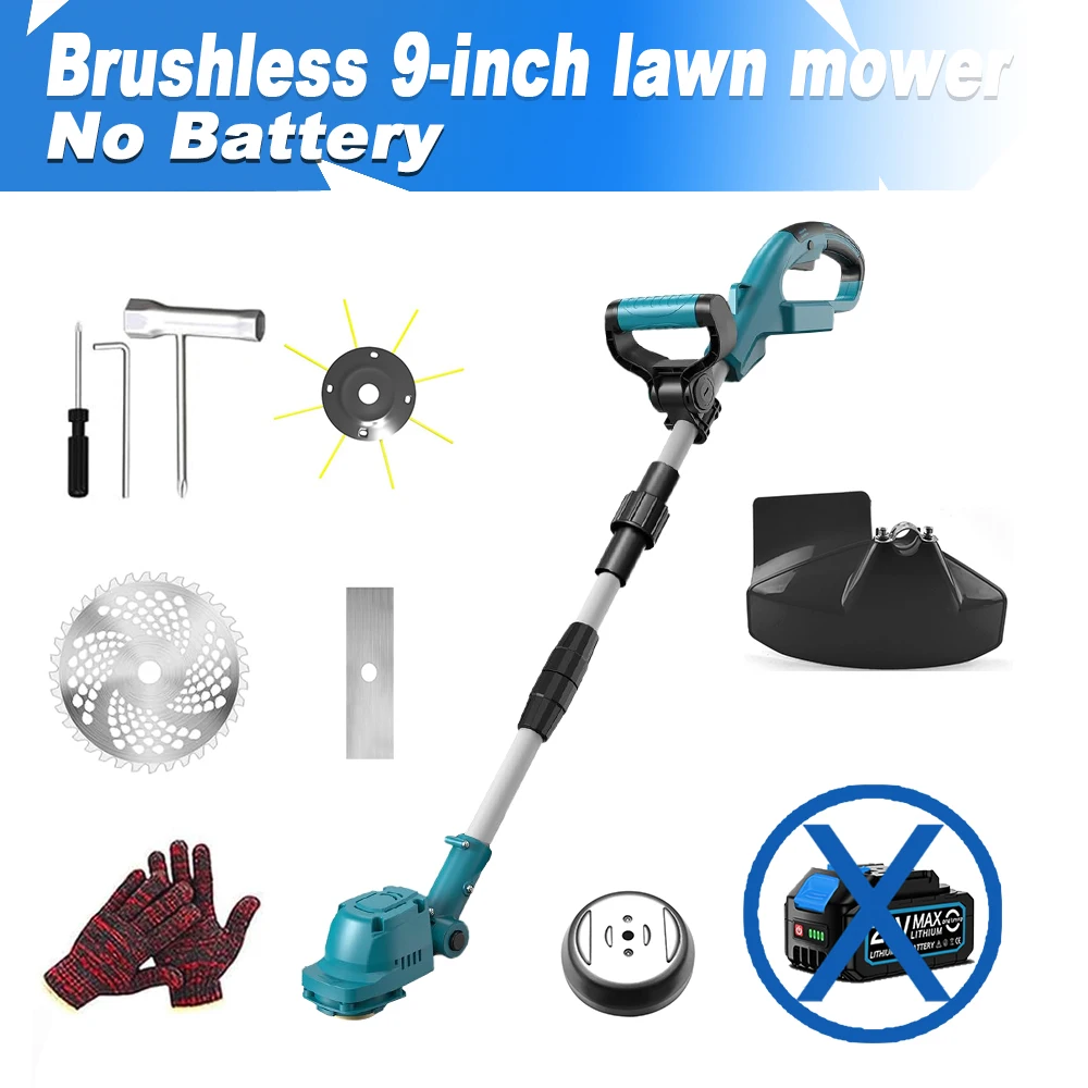 

Аккумуляторная газонокосилка ONEKFYFD 9 дюймов