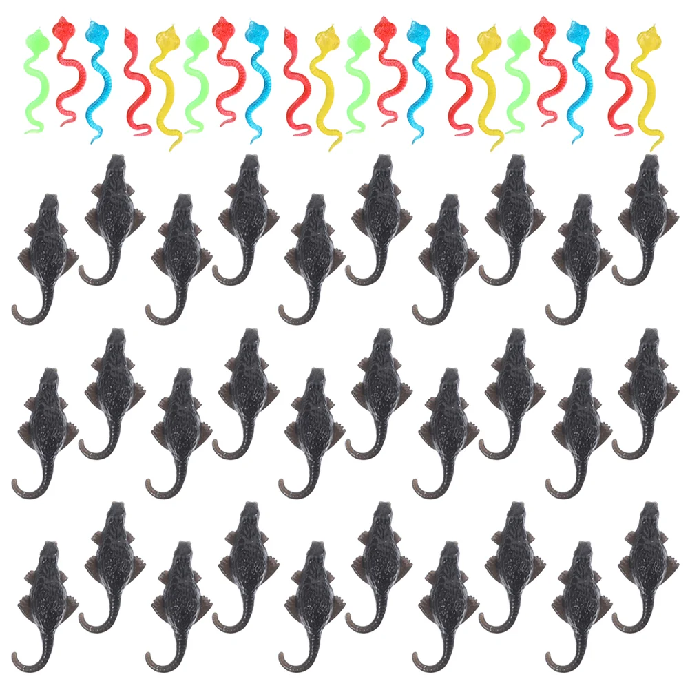 

Halloween Trick Toys Colored Sticky Snakes Funny Prank Wall Props