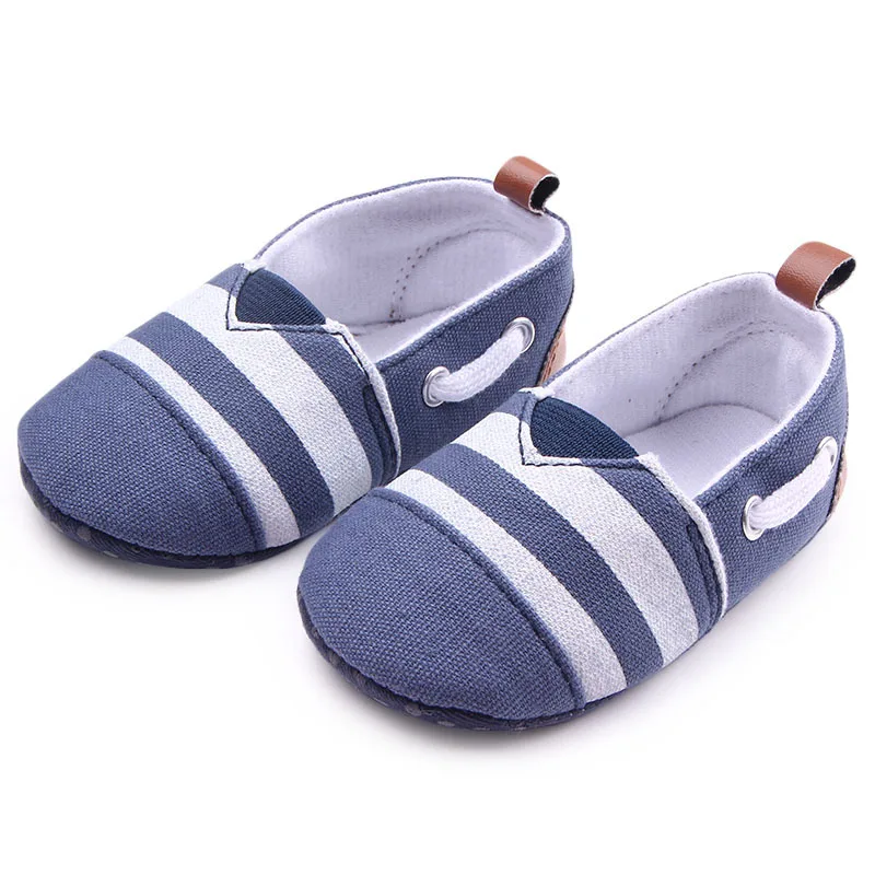 

New Classic plaid Baby Boys Canvas First walkers Baby moccasins Soft bottom Canvas Bebe Anti-slip Baby shoes