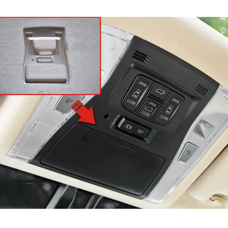 

Car Interior Front Reading Lamp Decorative Frame Car Ceiling Lamp Trim Frame for Toyota Alphard Vellfire 30 2016-2020