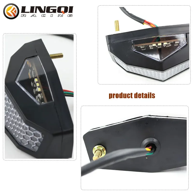 LING QI мотоциклетные предупреждающие светодиодные фонари водонепроницаемые