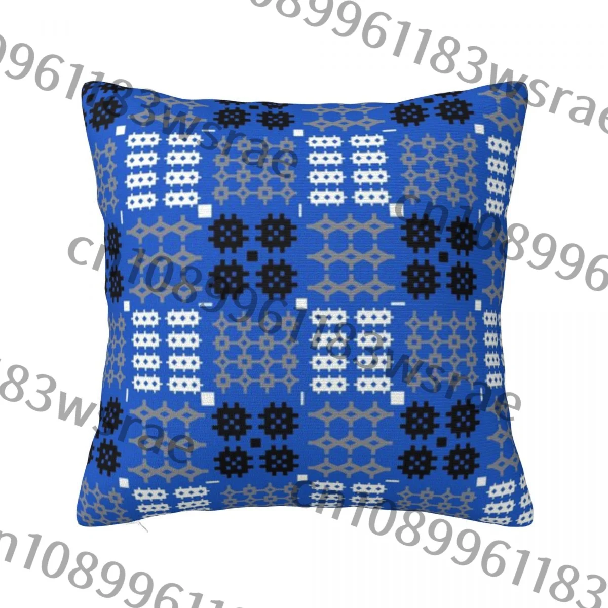 Валлийский гобелен с рисунком Carthen Cymraeg Cymreig (синий) подушка