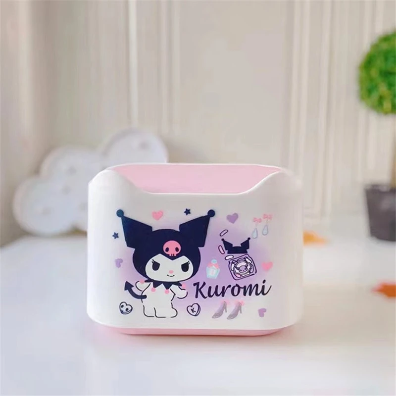 Sanrioed My Melody Kuromi Cinnamoroll Kittly пресс мусорная корзина аниме Kawaii офисный стол для мусора