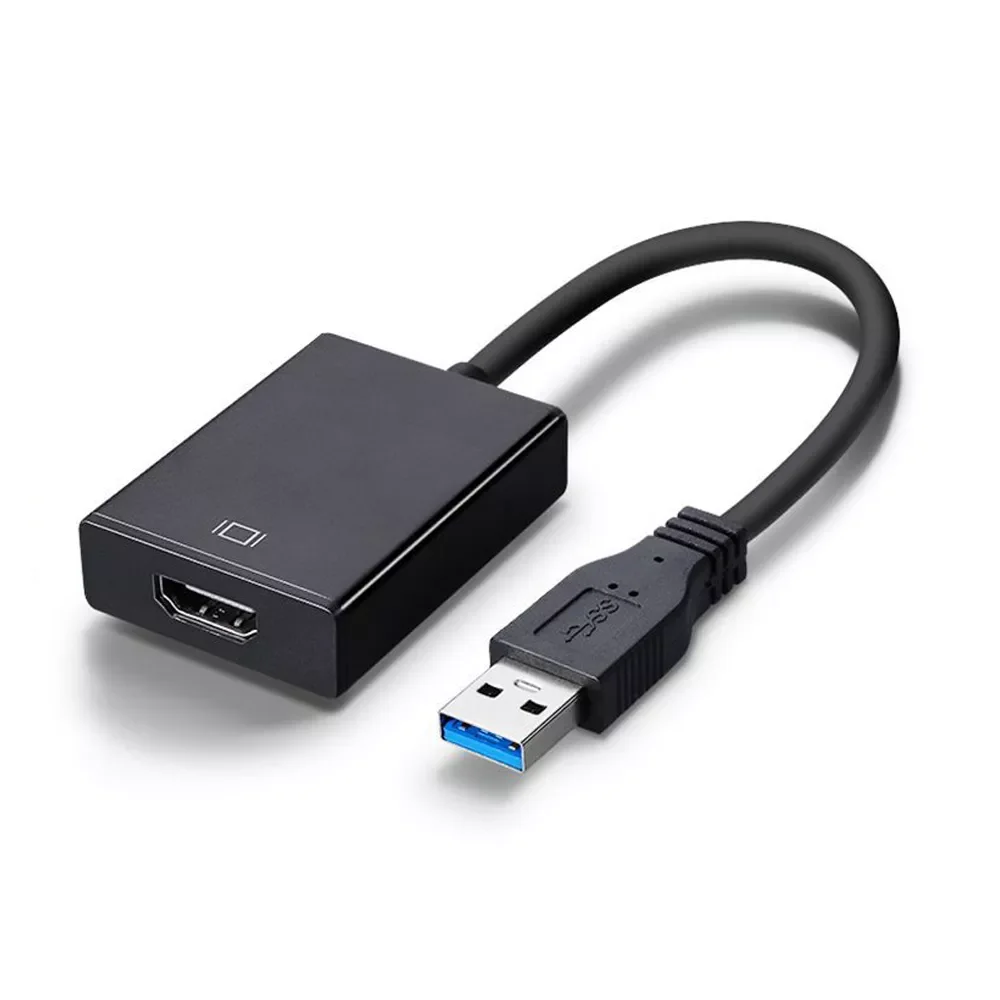

USB 3,0 к HDMI-совместимый конвертер мультидисплей графический адаптер для ПК ноутбука проектора HDTV внешняя видеокарта