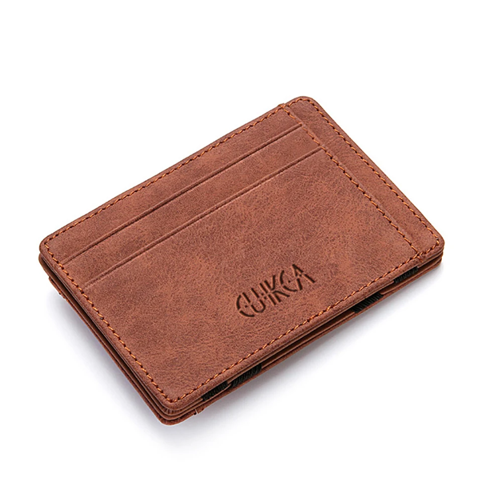 

Ultra Thin Mini Wallet Men's Small Wallet Business PU Leather Magic Wallets High Quality Coin Purse Credit Card Holder Wallets