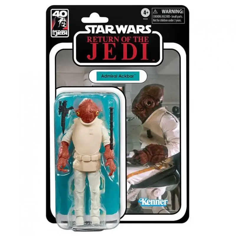 

Фигурки Hasbro, оригинальные, 6 дюймов, Звездные войны, черная серия ROTJ, 40-я годовщина, адмирал Акбар, коллекционные игрушечные фигурки