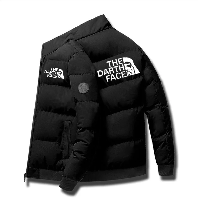 2022 Stand Collar Coats Autumn Jacket Men Cotton Padded Jacket Korean Fashion Streetwear Casual Jacket Men Fashion Clothing