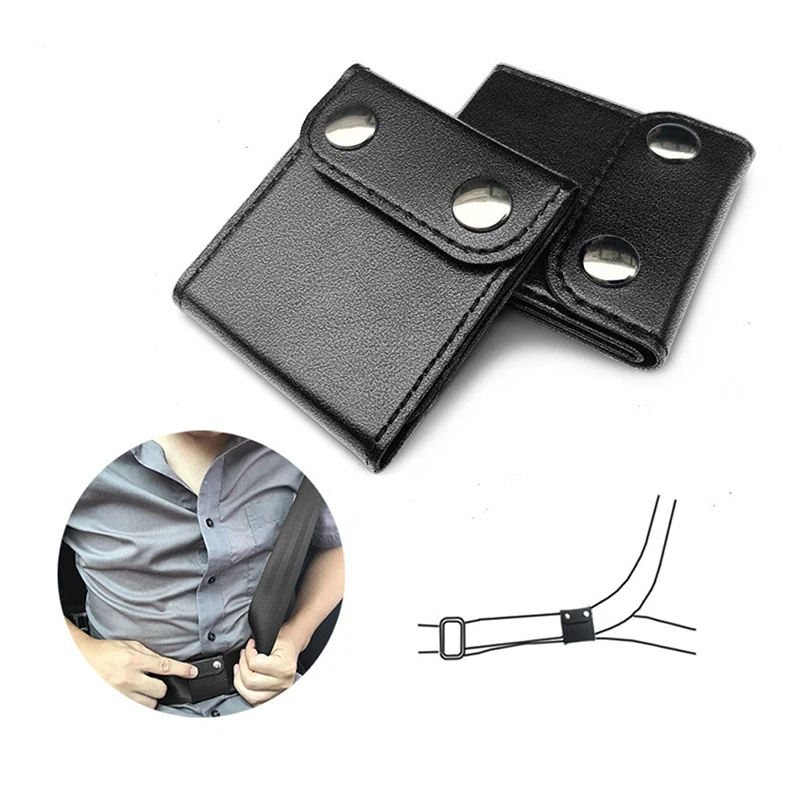 

1 Pair Good Car Seat Belts Clips Safety Adjustable Stopper Buckle Plastic Clip Black
