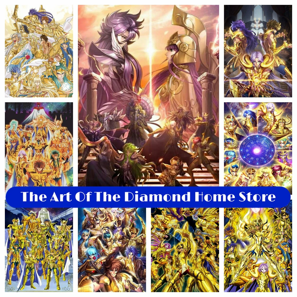 Saint Seiya Созвездие 5D DIY AB алмазная живопись вышивка японского аниме крестиком