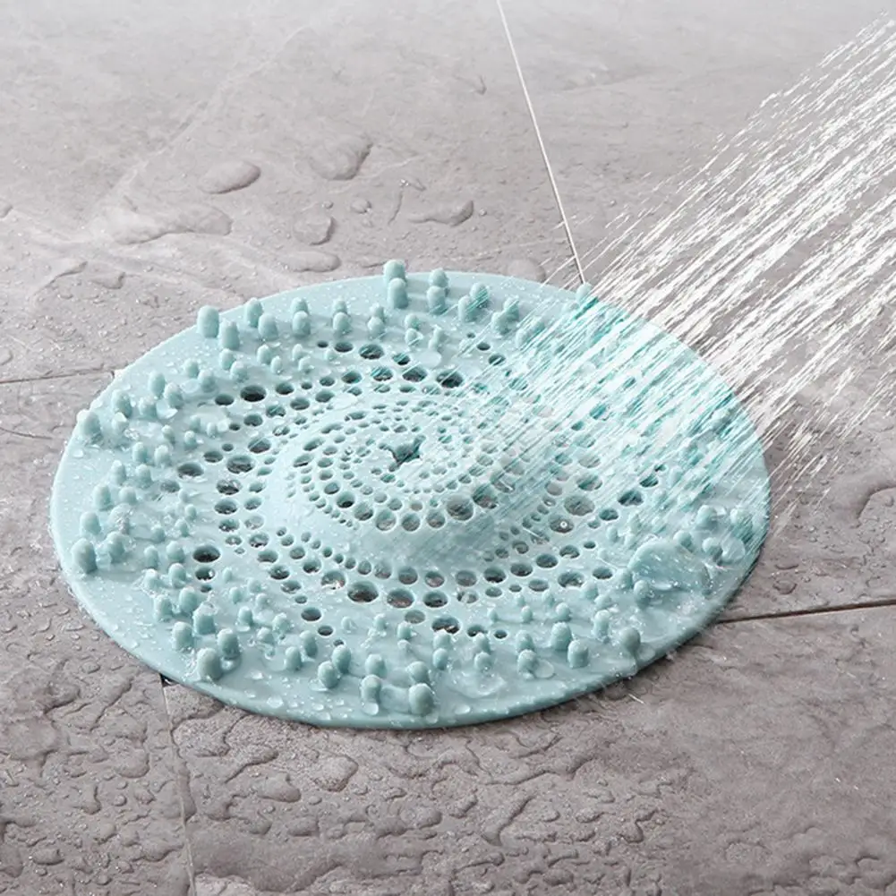 

Anti-clogging TPR Hair Catcher Shower Drain Cover Sink Stopper for Restroom