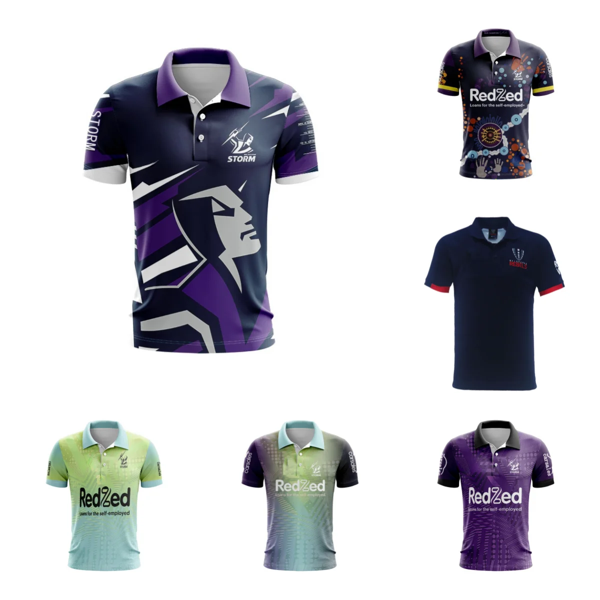 Боковая тренировочная майка POLO Melbourne Storm Ashtabula