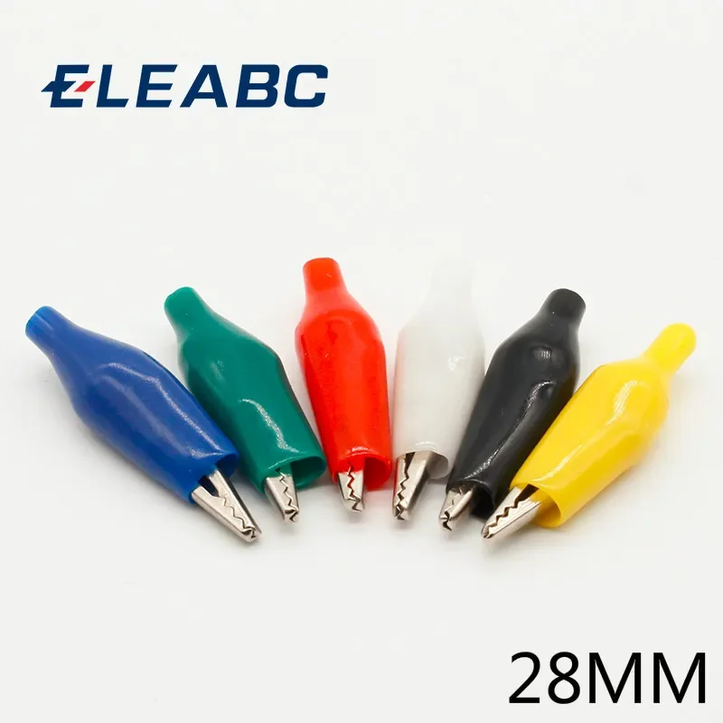 

12 шт. изоляционные металлические зажимы типа крокодил ELEABC 28 мм