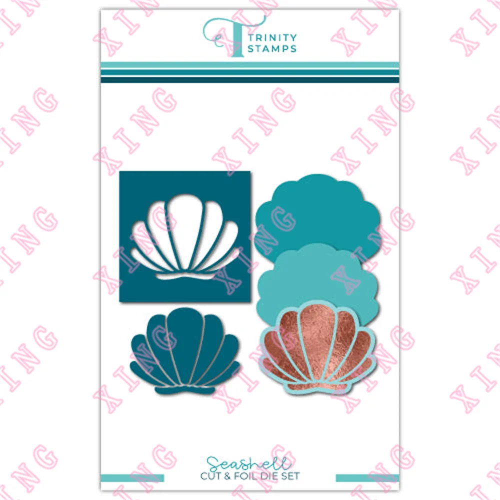 

2022 Newest Scrapbook Embossing Decoration Metal Cutting Dies Seashell Cut Hot Foil Set Diy Gift Card Craft Blade Punch Template