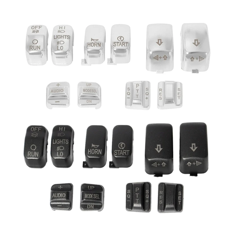 

Motorcycles Switch Housing Kit Hand Control Switch Caps Cover For Softail Dyna