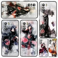 anime naruto sasuke for xiaomi redmi k50 gaming pro 5g 10 9 9a 9c 9t 8 7 6 5 4x tpu soft black phone case funda capa cover coque