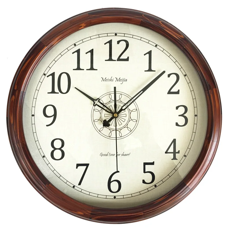 Vintage Wood Clock Mechanism Wall Watches Japanese Style Wall Clock Home Decor Bedroom Silent Living Room Duvar Saati Gift FZ569