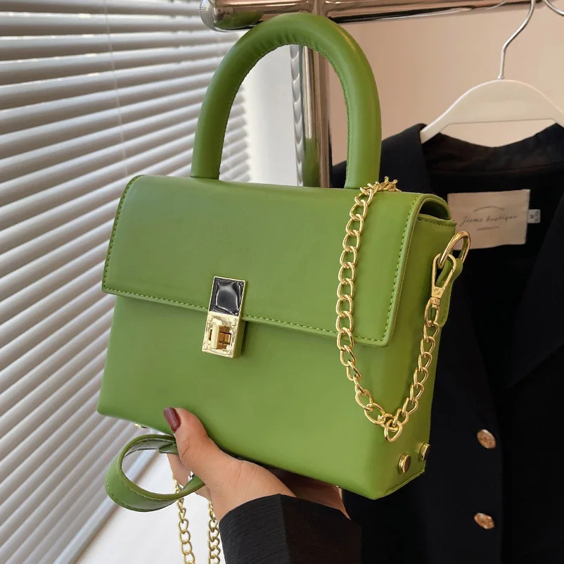 

Popular Bags Women's Bags 2022 New Textured One-shoulder Messenger Bag High-end Summer All-match Hand-held Small Square Bag