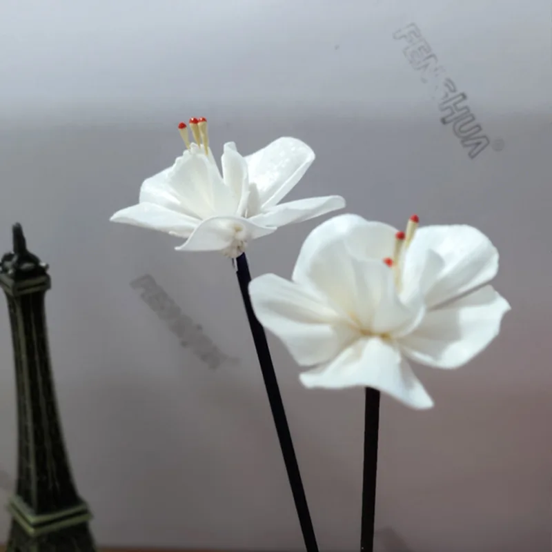 

10pcs Plum Blossom Dried Flower No Fire Aroma Diffuser Sticks Household Bedroom Aroma Diffuser Accessories Reed Rattan Sticks