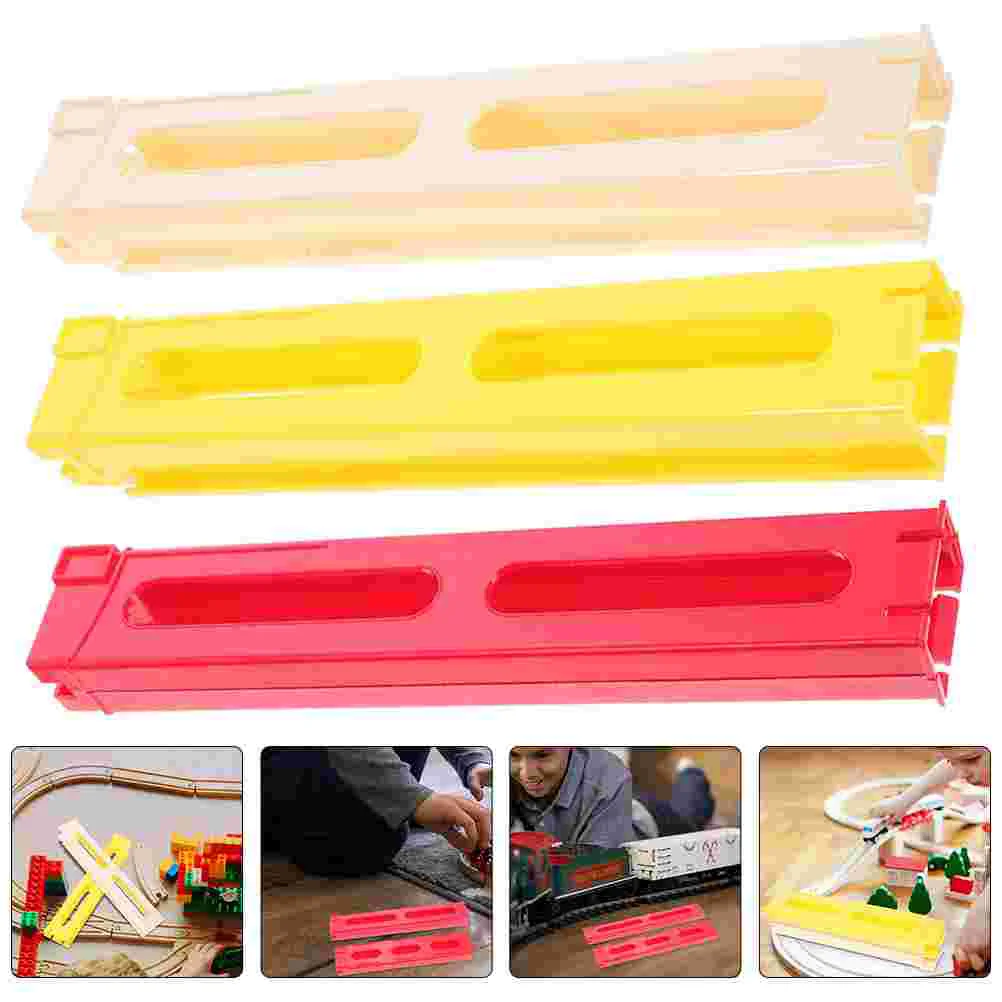 

3pcs Children Funny Portable Domino Game Gift Domino Building Accessories Domino Train Supplies