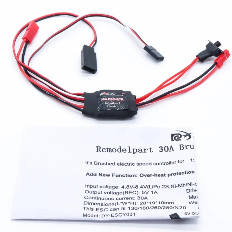 

Двухсторонний 30A ESC миниатюрный Матовый Электрический контроллер скорости для RC 1/16 1/18 Автомобильная игрушка N1HB