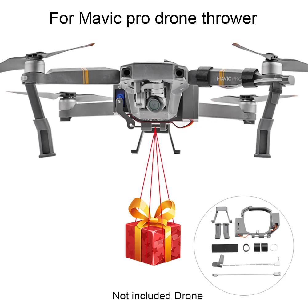 

Air Dropping Wedding Proposal Dispenser Lightweight Delivery Device Transport Gift USB Charging Drone Thrower For DJI MAVIC PRO