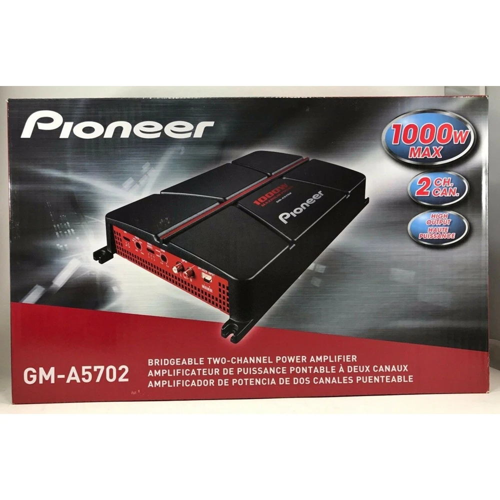 Автомобильный 2-х канальный усилитель PIONEER GM-A5702 красный |