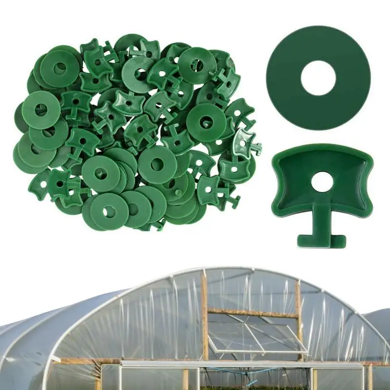 

Greenhouse Twist Clips And Washers 100PCS Greenhouse Clamps Film Cover Netting Tunnel Hoop Clips Greenhouse Film Clamps Clips