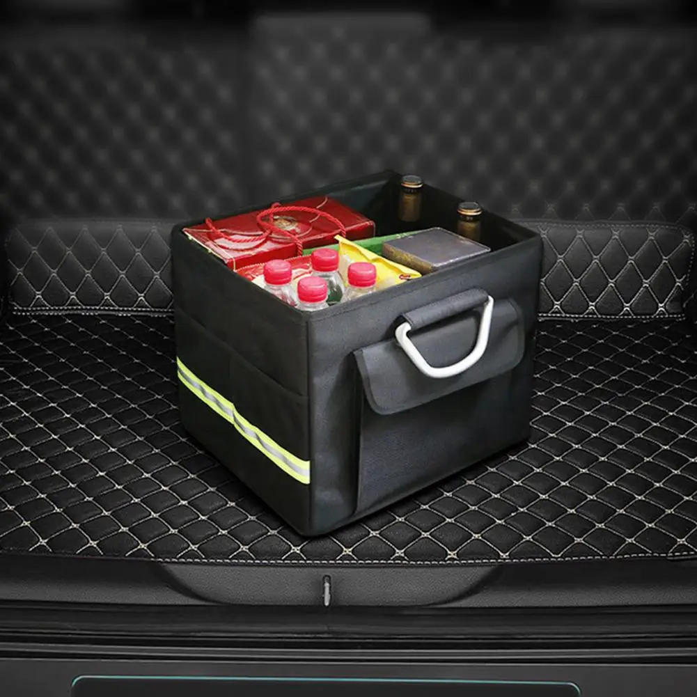 

Легкий практичный органайзер для хранения в багажнике автомобиля, длительный срок службы, Складной автомобильный ящик для хранения для дом...