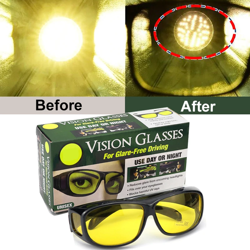

Night Vision Driving Glasses with Anti-Glare and Enhanced Light Protection for Safe Driving