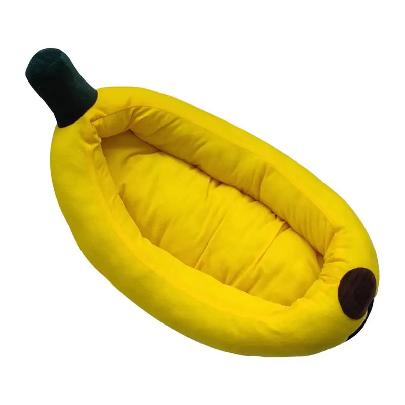 

Кровать для кошек-бананов, Нескользящая дышащая удобная и моющаяся кровать для маленьких собак, в форме банана