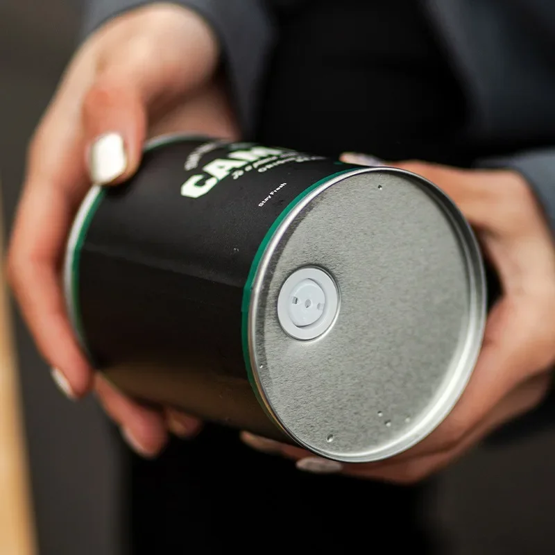 Портативная герметичная банка для кофейных зерен жестяная кемпинга 150 г/200 г