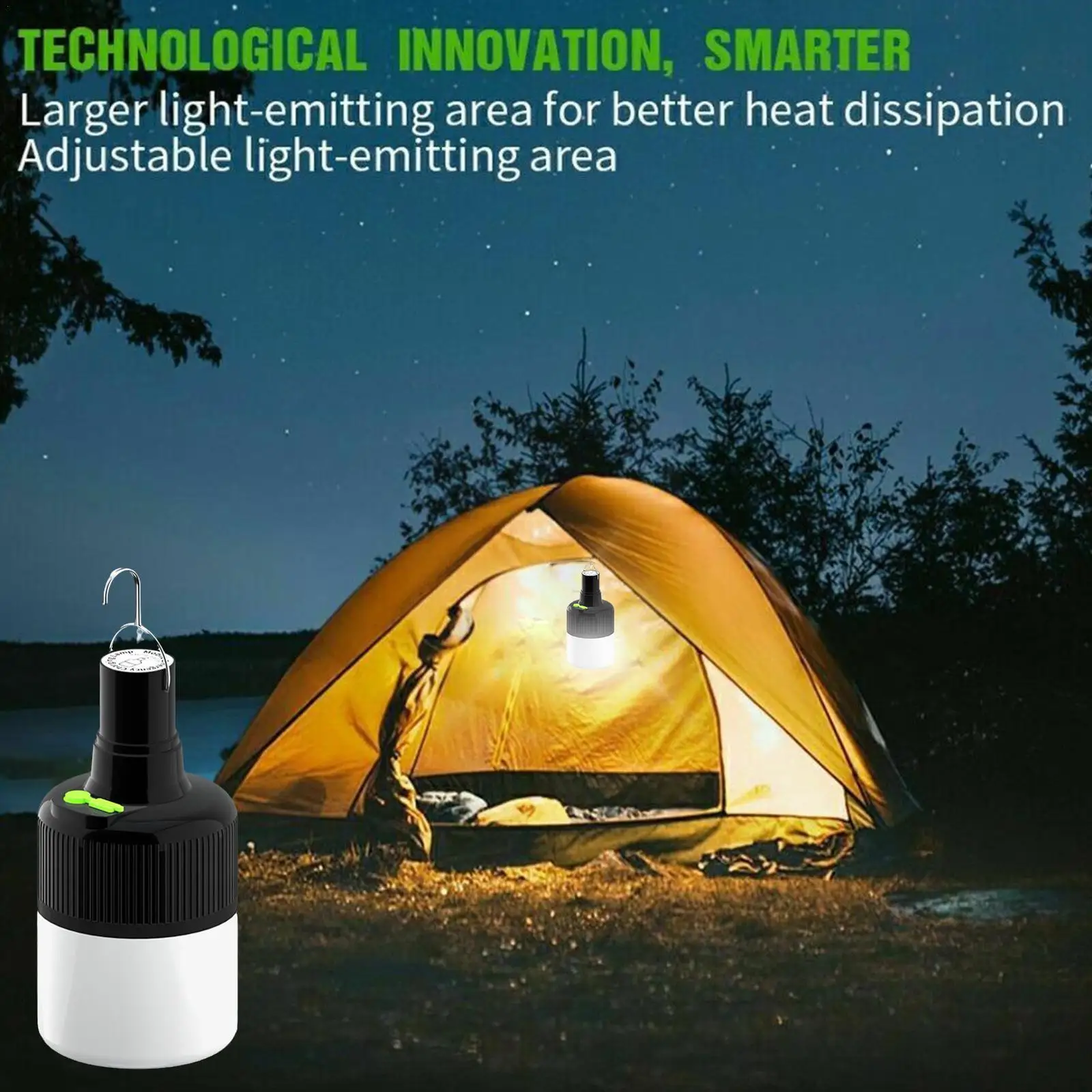 

Портативный светодиодный фонарь для кемпинга, Аккумуляторный Usb фонарь для экстренного освещения из АБС-пластика, наружные портативные фонари для кемпинга, фонари для палатки, материал R6b1