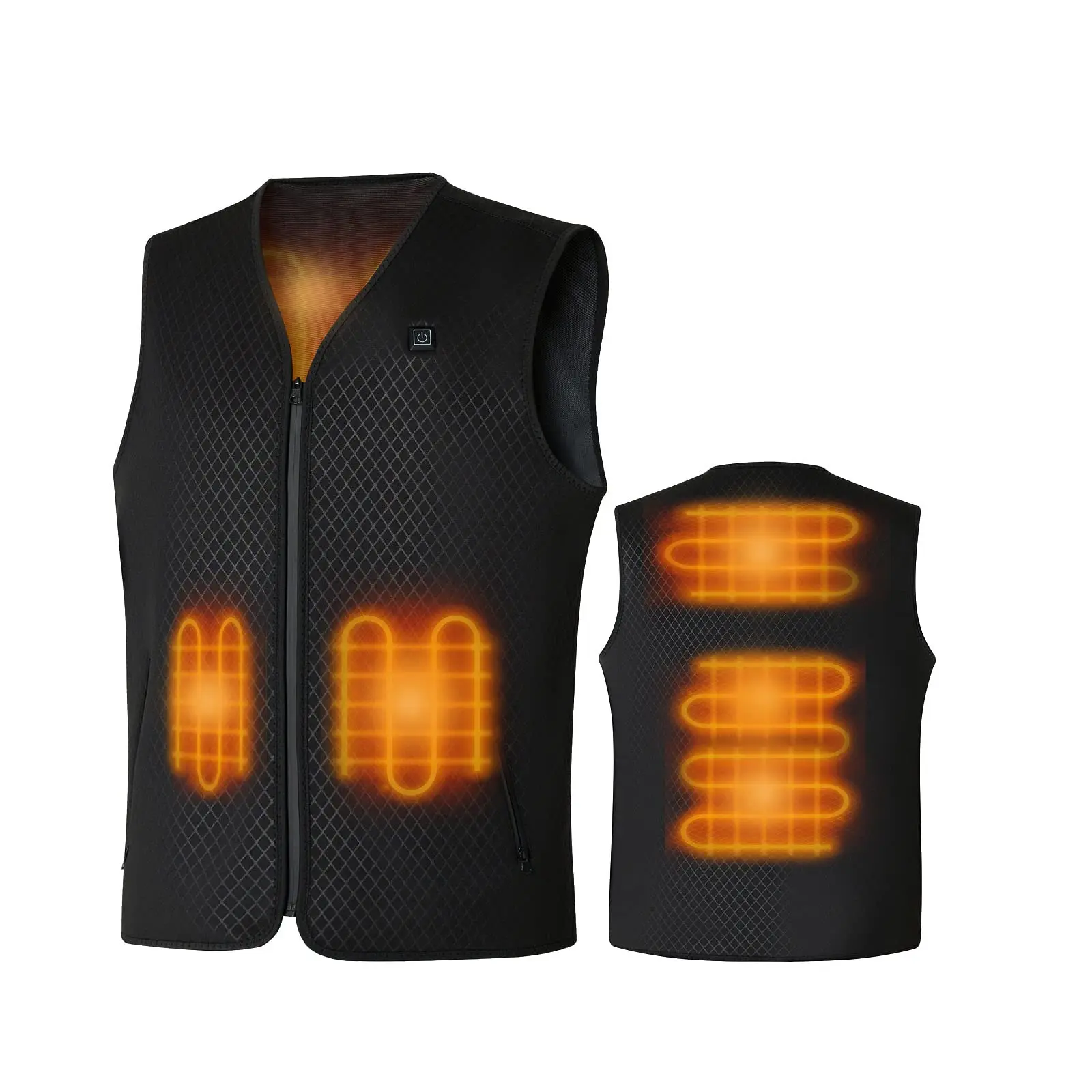 Lightweight Heated Vest for Men Women Electric Heating Vest for Outdoor Camping Hiking Fishing Motorcycle Hunting No Battery