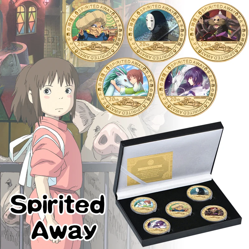 

Anime Spirited-Away Banknote Cartoon Collectible Commemorative Coin Original Souvenir Gift for Fans Childhood Memory Collection