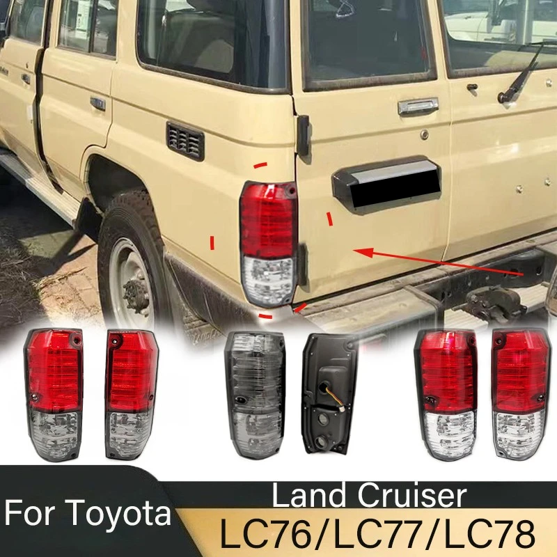 Фото 1996-2002 гг. для Toyota Prado Land Cruiser LC76 LC77 LC78 Задний фонарь стоп-сигнала в сборе со светодиодной переобложкой, аксессуары для настройки №1
