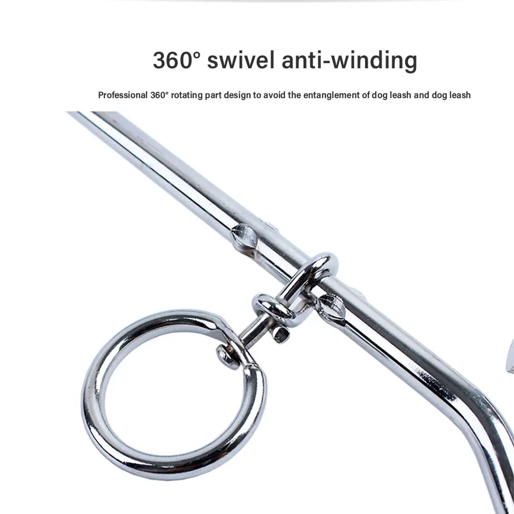 Сверхпрочный спиральный заземляющий галстук для собак с защитой от закручивания