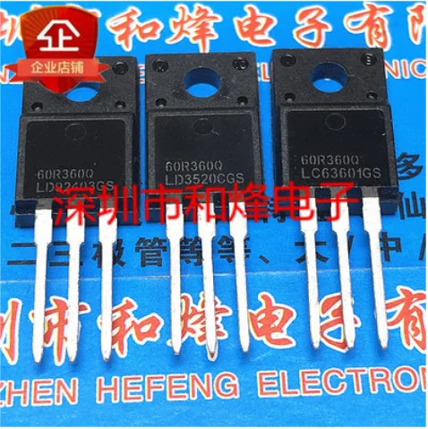 

Free shipping 50PCS 60R360Q MMF60R360Q TO-220F 600V 11A