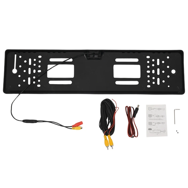 

European Car License Plate Frame Backup Camera Waterproof Night Vision Reverse Backup Camera
