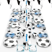 world cup football theme disposable tableware sport boy birthday party supplies baby shower cake deco soccer pattern cups plates