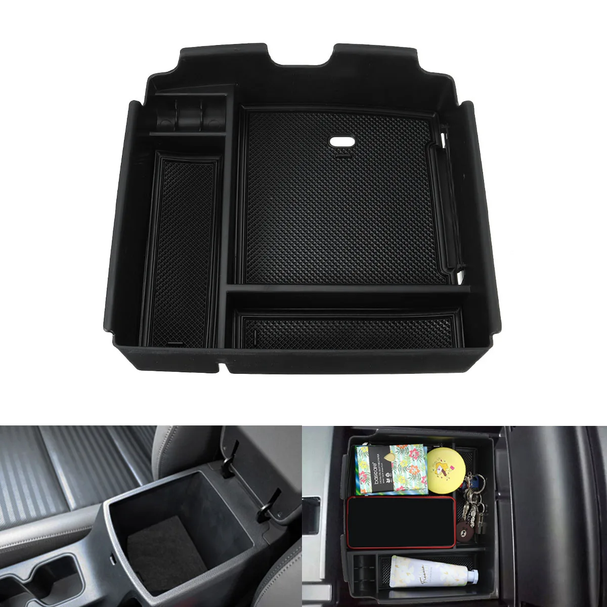 

Armrest Storage Box Holder Interior Organizer Central Console Glove Tray for Kia Carnival 2021