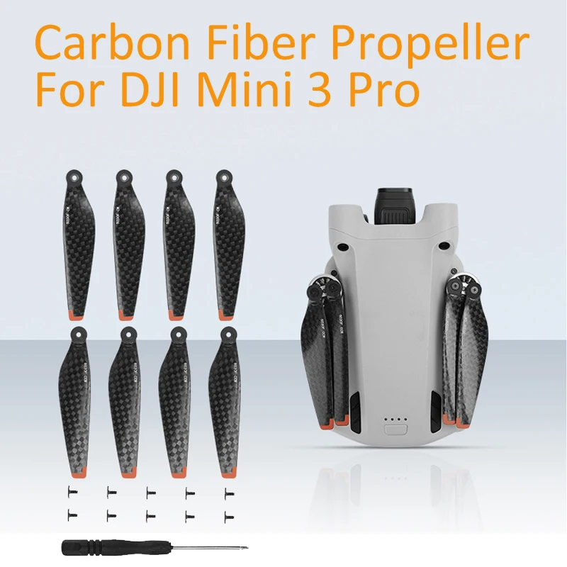

Carbon Fiber Propeller for DJI Mini 3 Pro Props Blade Replacement Light Weight Wing Fans Spare Parts For DJI Drone Accessories
