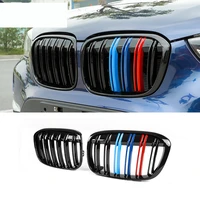 for bmw x1 f48 16 21 2pcs front double pole sport radiator grille air grille kidney grille set trim x1m car interior accessories