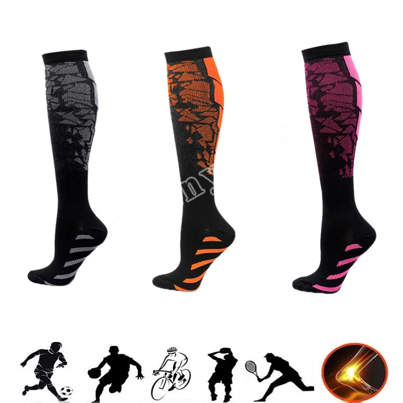 

Compression Stocking Women Men Knee High 30mmHg Edema Diabetes Varicose Veins Running Travel Sport Compression Socks