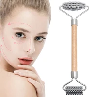multifunctional pratical skin care tools healthbeauty female lifting and firming hobbing metal double headed roller facial tool