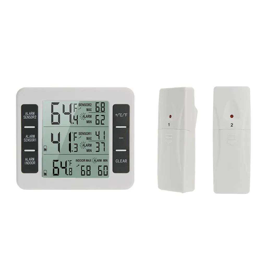 

Домашние беспроводные Термометры для помещений и улицы, электронный термометр для холодильника, устройство для измерения температуры, циф...