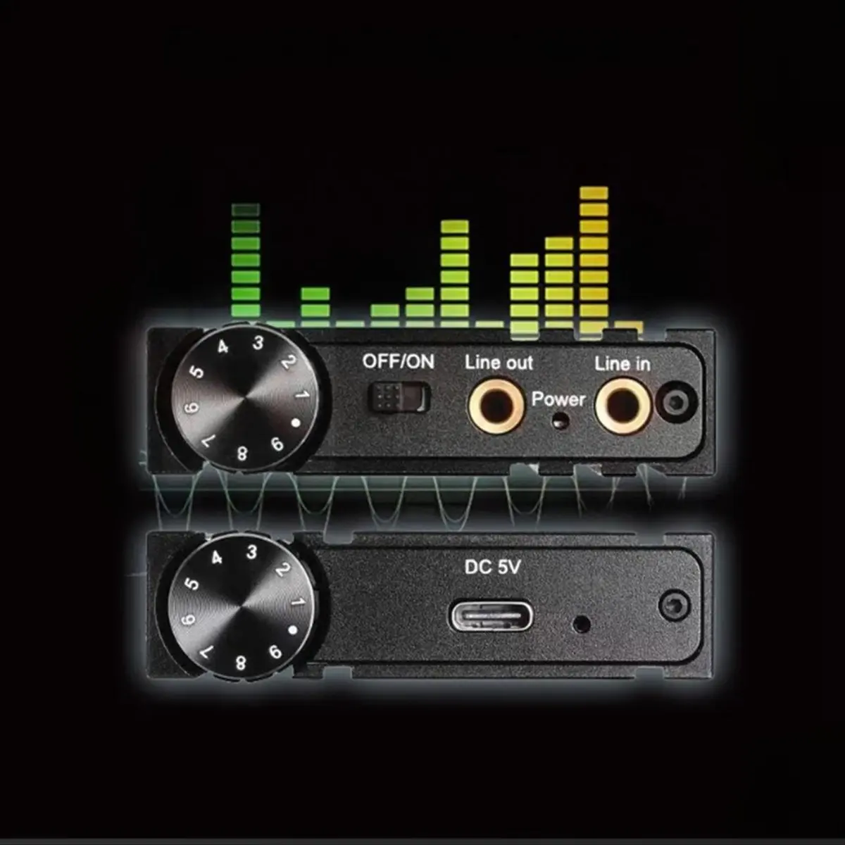 Фото (DT93) 16-600Ω Hi-Fi усилитель звука для наушников с Bluetooth 5.0 и разъемом 3.5 мм Aux для телефона, ПК, музыкального плеера №5